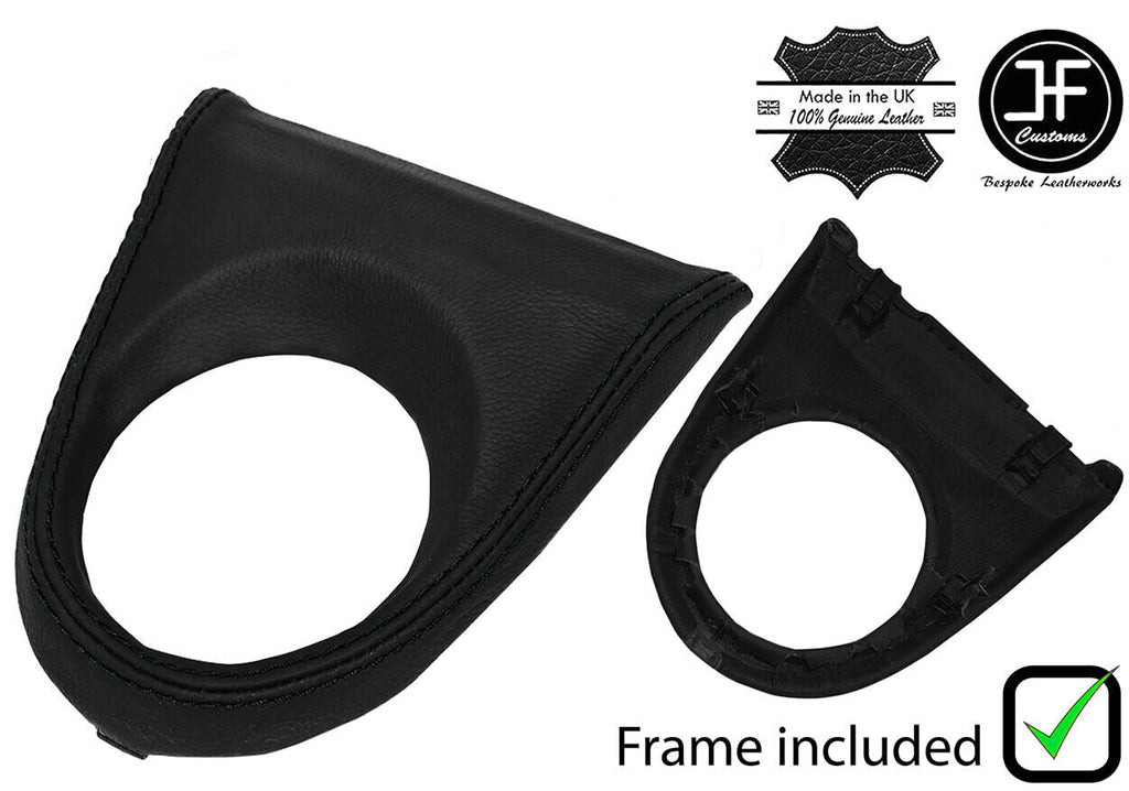 BLACK STITCH LEATHER MANUAL GEAR SURROUND + FRAME FOR HONDA CIVIC MK8 2006-2011