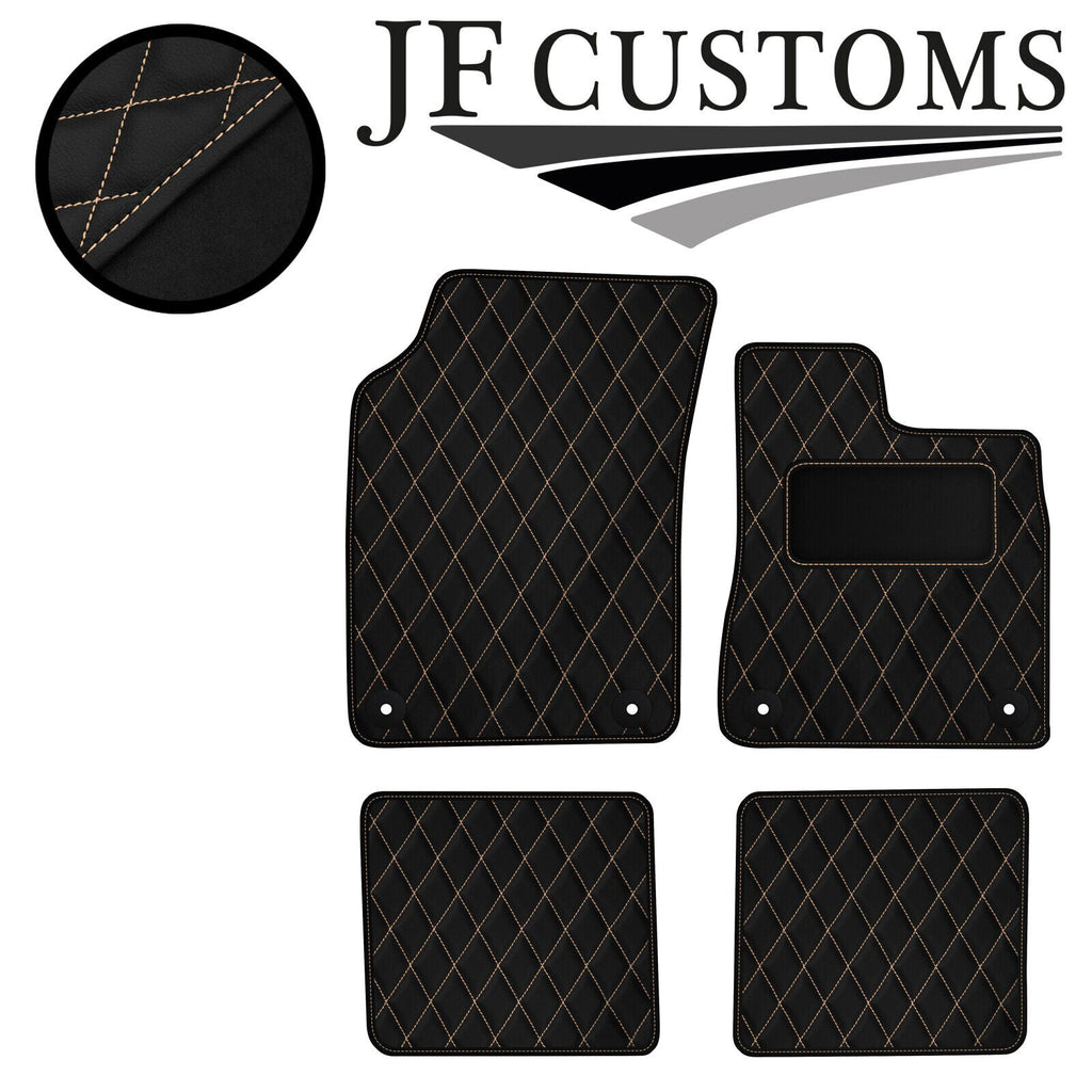 CREAM DIAMOND VINYL 4X TAILORED FLOOR CARPET FOR CHRYSLER YPSILON MK3 11-21 JF1