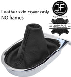 BLACK TOP GRAIN REAL LEATHER MANUAL GEAR GAITER FOR FORD MUSTANG 2015-2017