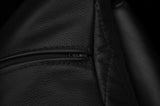 BLACK LEATHER 1X EXCLUSIVE LUXURY CUSHION DIAMOND STITCH PADDED 18"x18"