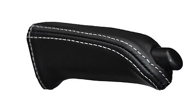 white stitch FITS  BMW Z4 E85 03-11 HANDBRAKE HANDLE LEATHER COVER ONLY