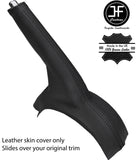 BLACK STITCH TOP GRAIN LEATHER HANDBRAKE GAITER FITS FORD MONDEO MK3 2001-2006