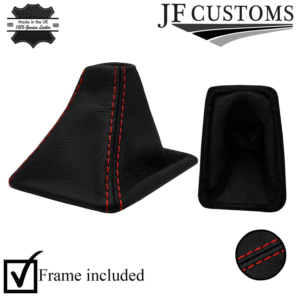 RED STITCH LEATHER AUTO AUTOMATIC GEAR GAITER + FRAME FOR BMW X1 E84 09-12