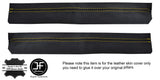 YELLOW STITCHING 2X B POST PILLAR TRIM LEATHER COVERS FITS MG MGB GT CLASSIC
