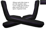 PURPLE STITCH 2X DOOR HANDLE ARMREST SKIN COVERS FITS MAZDA MX5 MK1 MIATA 89-97