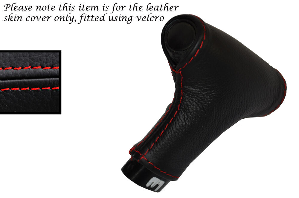 RED STITCH AUTOMATIC AUTO LEATHER GEAR KNOB SKIN COVER FITS PORSCHE 928 78-95