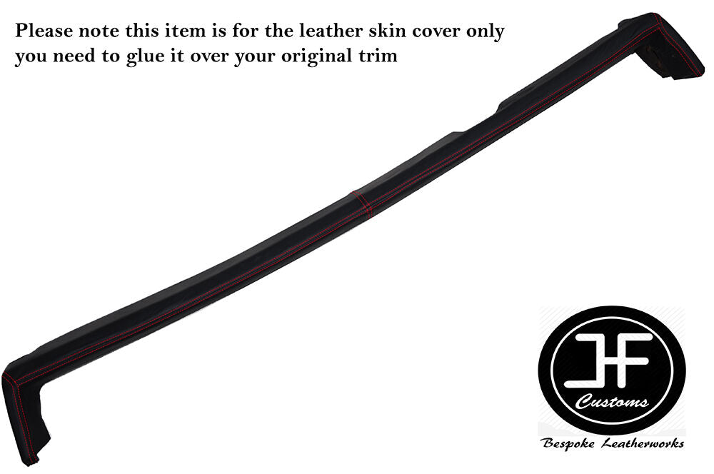 RED STITCH UNDER DASH DASHBOARD PAD LEATHER COVER FITS PORSCHE 914 EARLY TYPE