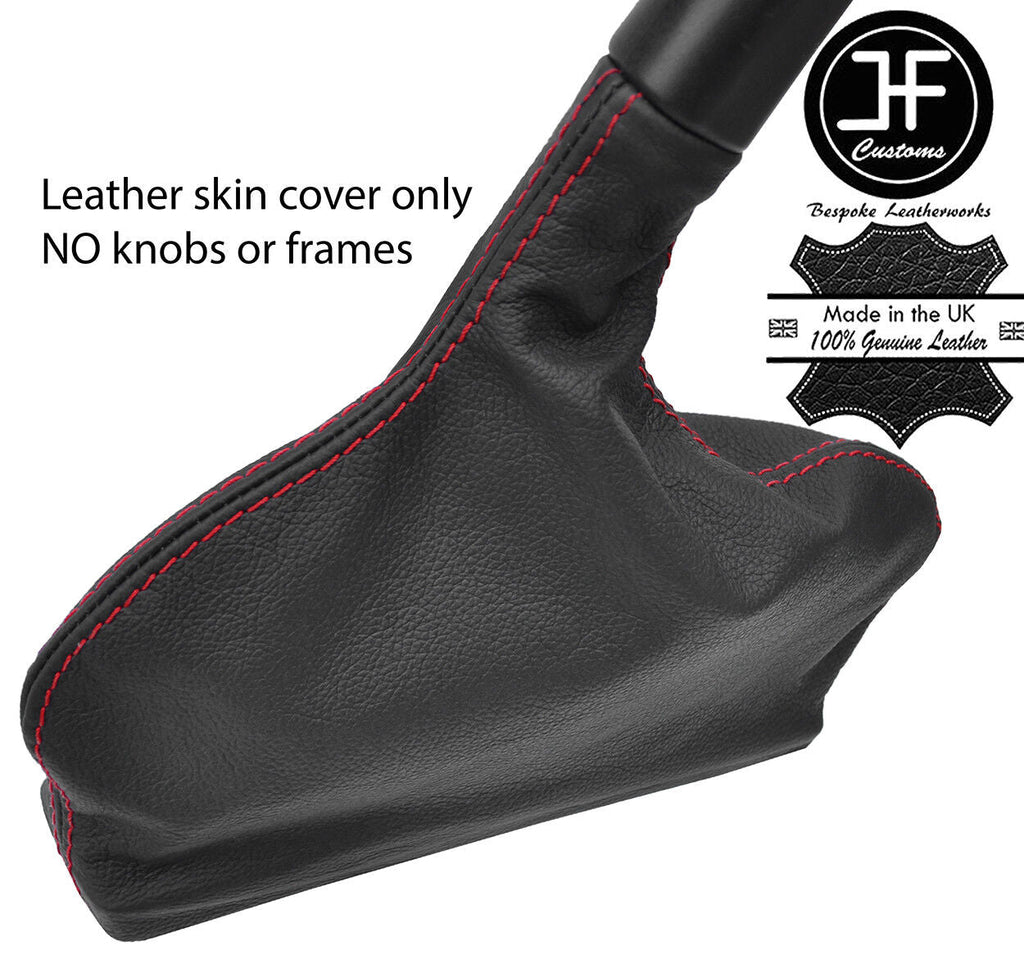 RED STITCHING TOP GRAIN LEATHER HANDBRAKE GAITER FOR RENAULT LAGUNA MK3 07-15