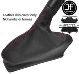 RED STITCHING TOP GRAIN LEATHER HANDBRAKE GAITER FOR RENAULT LAGUNA MK3 07-15