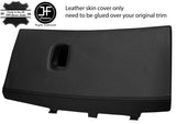 BLACK STITCH REAL LEATHER GLOVE BOX LID COVER FITS CORVETTE C6 2005-2013