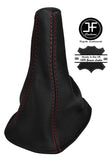 RED STITCHING FITS TOYOTA MR2 MK3 2000-2007 REAL LEATHER GEAR STICK GAITER