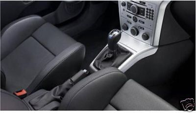 FITS ASTRA H MK5 BLACK GEAR & HANDBRAKE GAITER REAL LEATHER CUSTOM NEW