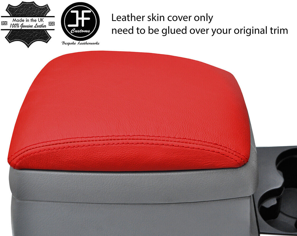 RED TOP GRAIN LEATHER ARMREST LID COVER FITS KIA SORENTO 2002-2006 CUSTOM NEW