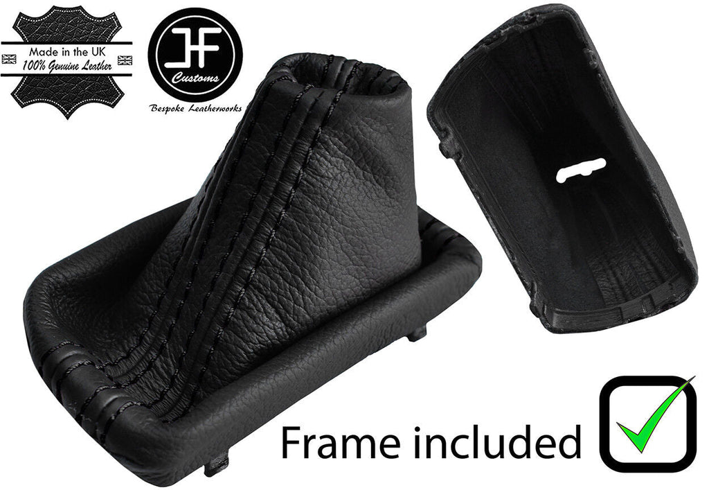 BLACK STITCH LEATHER AUTOMATIC S TRONIC GEAR + PLASTIC FRAME FITS AUDI TT 15-18