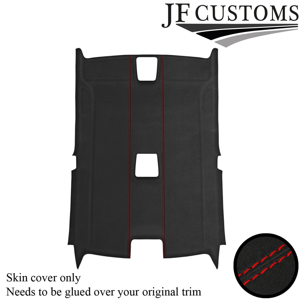 RED STITCH D GREY SUEDE HEADLINER NON SUNROOF COVER FOR BMW E92 COUPE JF2