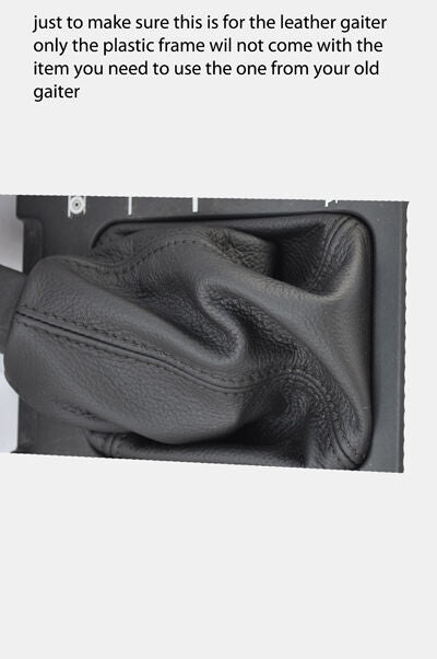 black stitch FITS CITROEN XM MK1 AUTOMATIC LEATHER GEAR GAITER CUSTOM NEW