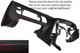 RED STITCH DASH DASHBOARD LEATHER SKIN COVER FITS TOYOTA SUPRA MK4 1993-2002