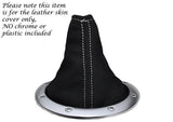 WHITE STITCH FITS AUDI TT 1996-2002 SUEDE GEAR GAITER LEATHER SHIFT BOOT