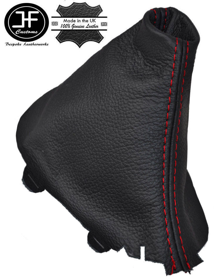 RED STITCHING REAL LEATHER MANUAL GEAR GAITER FITS AUDI A1 2010-2016 CUSTOM NEW