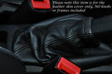 BLACK STITCHING LEATHER HANDBRAKE GAITER FITS VAUXHALL OPEL ADAM 2012-2015