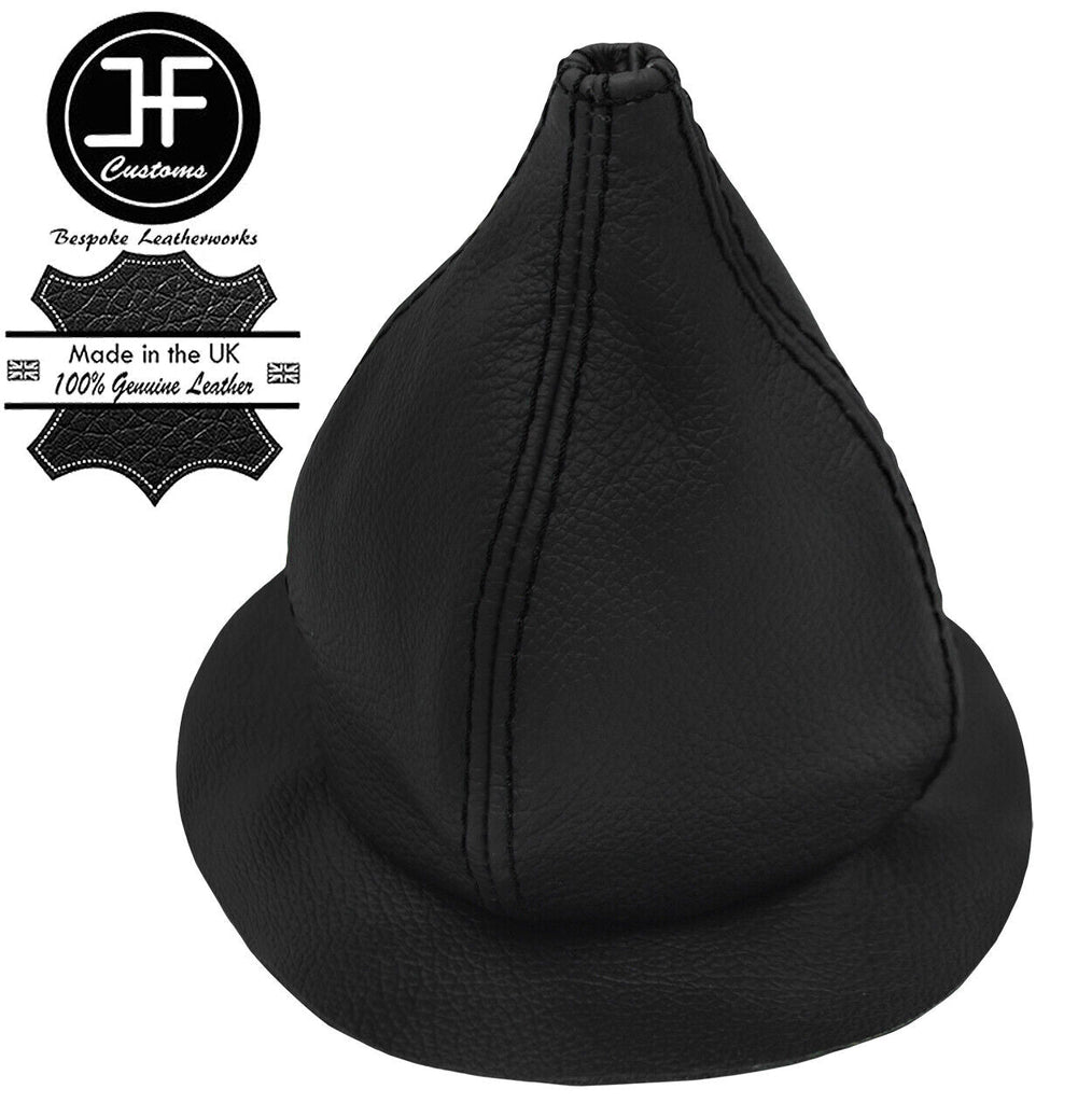 BLACK STITCH LEATHER GEAR GAITER FITS OVER RUBBER FOR FORD FIESTA MK1 CLASSIC