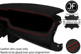RED STITCH DASH DASHBOARD REAL LEATHER COVER FITS FORD MUSTANG 2010-2014
