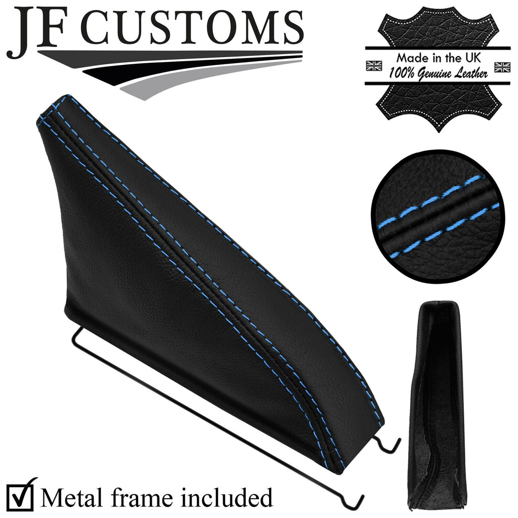 L BLUE STITCHING LEATHER HANDBRAKE+METAL FRAME FOR TOYOTA CELICA TA22 TA23 RA28