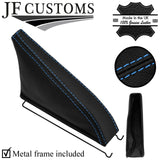 L BLUE STITCHING LEATHER HANDBRAKE+METAL FRAME FOR TOYOTA CELICA TA22 TA23 RA28