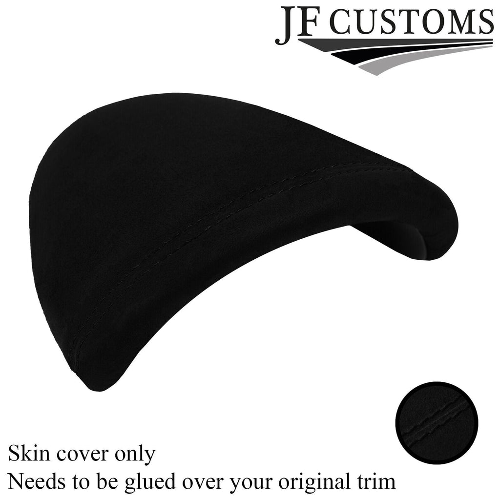 BLACK STITCH LUXE SUEDE SPEEDO SURROUND HOOD COVER FOR FIAT 500X 500 X 15-21