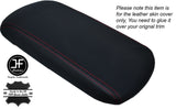 RED STITCHING LEATHER ARMREST LID SKIN COVER FITS CHRYSLER 200 2011-2014