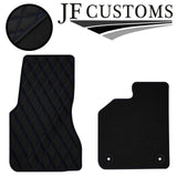 D BLUE DIAMOND STITCH VINYL 2X TAILORED FLOOR CARPET FOR SMART FORTWO 453 14-21