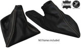 SAND STITCH LEATHER GEAR HANDBRAKE GAITER SET FITS BMW 1 SERIES F20 F21 2011+