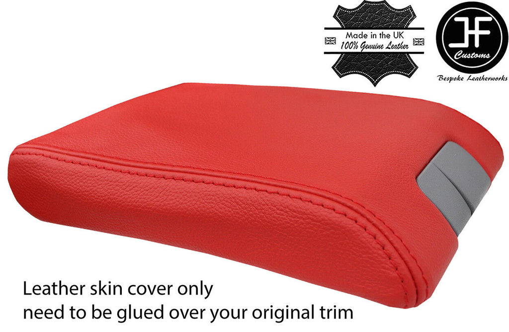 RED GENUINE REAL LEATHER ARMREST LID COVER FITS MERCEDES ML W163 2001-2005