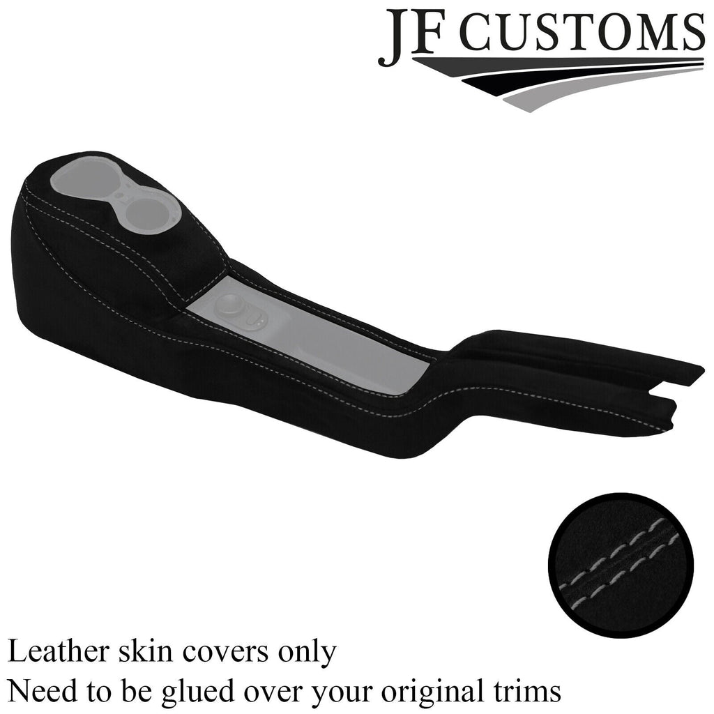 GREY STITCH LUXE SUEDE CENTER CONSOLE COVER FOR SMART ROADSTER 452 2003-2005