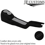 GREY STITCH LUXE SUEDE CENTER CONSOLE COVER FOR SMART ROADSTER 452 2003-2005