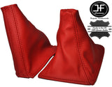 RED REAL LEATHER MANUAL GEAR & HANDBRAKE GAITER FITS SKYLINE R32 1989-1994