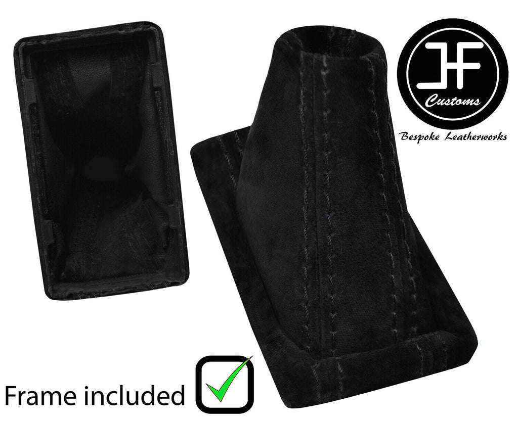 BLACK STITCH SUEDE AUTOMATIC DSG GEAR + PLASTIC FRAME FITS SKODA SUPERB 15-19