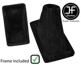 BLACK STITCH SUEDE AUTOMATIC DSG GEAR + PLASTIC FRAME FITS SKODA SUPERB 15-19