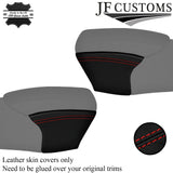 RED STITCH 2X UNDER ARMREST SIDE PAD LEATHER COVERS FOR PORSCHE BOXTER 911 986