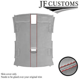 RED STITCH L GREY LUXE SUEDE HEADLINER COVER FOR AUDI A3 RS3 8V 13-20 SALOON