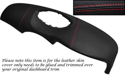 RED STITCHING FITS RENAULT LAGUNA 2 Mk2 TOP DASH DASHBOARD LEATHER SKIN COVER