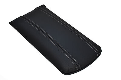 white stitch FITS AUDI TT 98-06 LEATHER ARMREST COVER CUSTOM NEW MADE IN UK