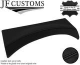 BLACK STITCH  SPEEDO HOOD LEATHER COVER FOR DEFENDER 07-16 CUSTOM NEW MADE IN UK
