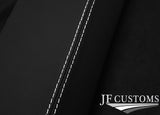 WHITE STITCH 3X DASH TRIM LEATHER SKIN COVERS FITS LAND ROVER DEFENDER 07-14