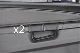 white sttiching FITS VAUXHALL OPEL ZAFIRA B 05-11 2X DOOR HANDLE LEATHER COVERS