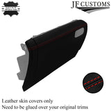 RED STITCH LEATHER GLOVEBOX COVER FOR VW POLO MK6 2009-2016 CUSTOM NEW