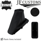 BLACK STITCH LEATHER HANDBRAKE + FRAME FOR LAND ROVER DISCOVERY MK1 89-98
