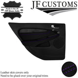 PURPLE STITCH LEATHER 4X DOOR TRIM ARMREST COVERS FOR JAGUAR X-TYPE 01-09 JF2