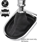 BLACK STITCH TOP GRAIN REAL LEATHER MANUAL GEAR GAITER FITS FORD MUSTANG 15-17