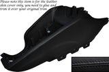 BLACK STITCHING CENTER CONSOLE LEATHER SKIN COVER FITS AUDI TT MK2 2006-2014